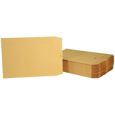 School Smart School Smart 2013891 9.5 x 12.5 in. Kraft Envelope with Clasp; Kraft Brown - Pack of 100 2013891